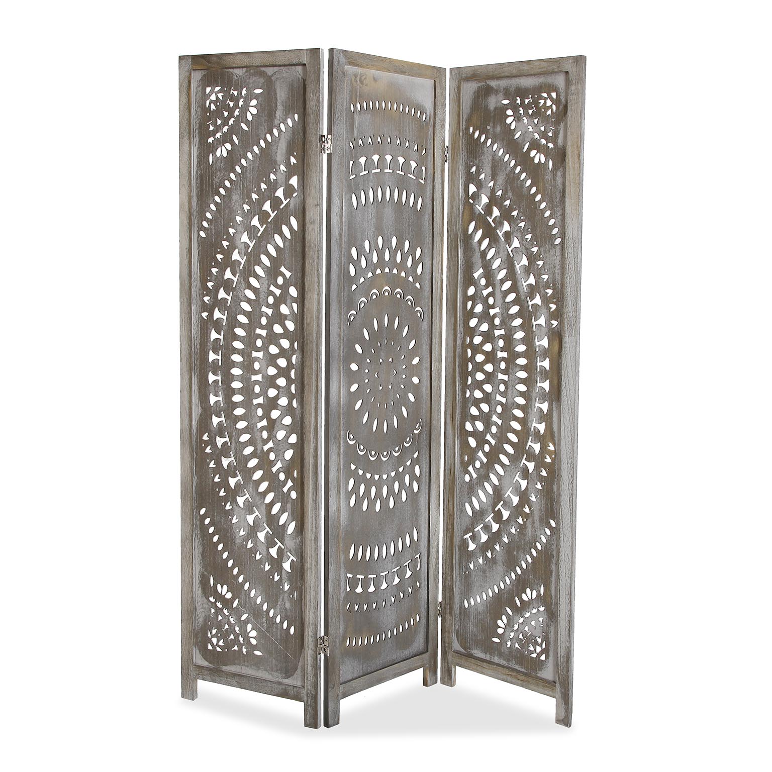 BIOMBO GRIS CÍRCULOS Versaotoño