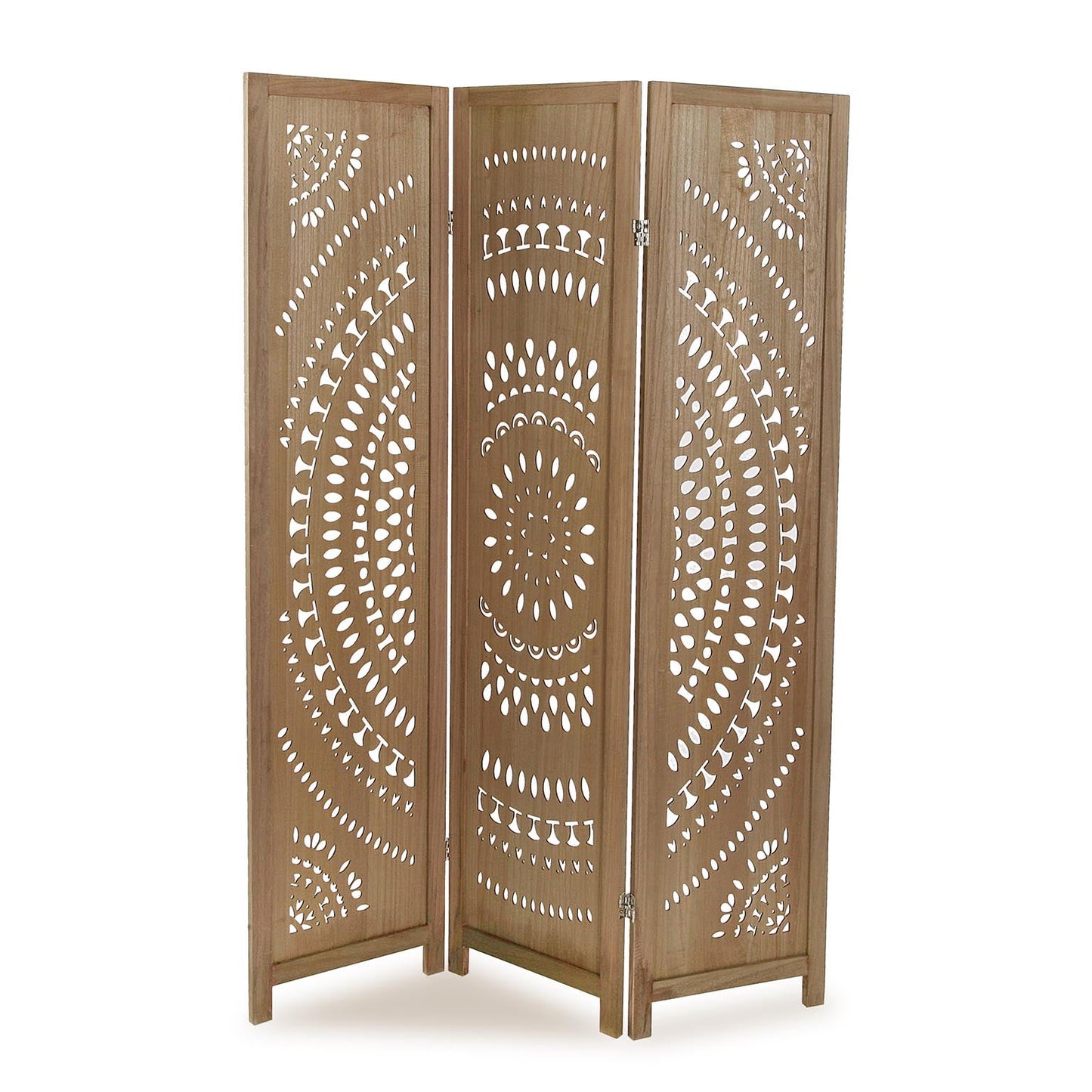 BIOMBO MARRÓN CLARO CÍRCULOS Versaotoño