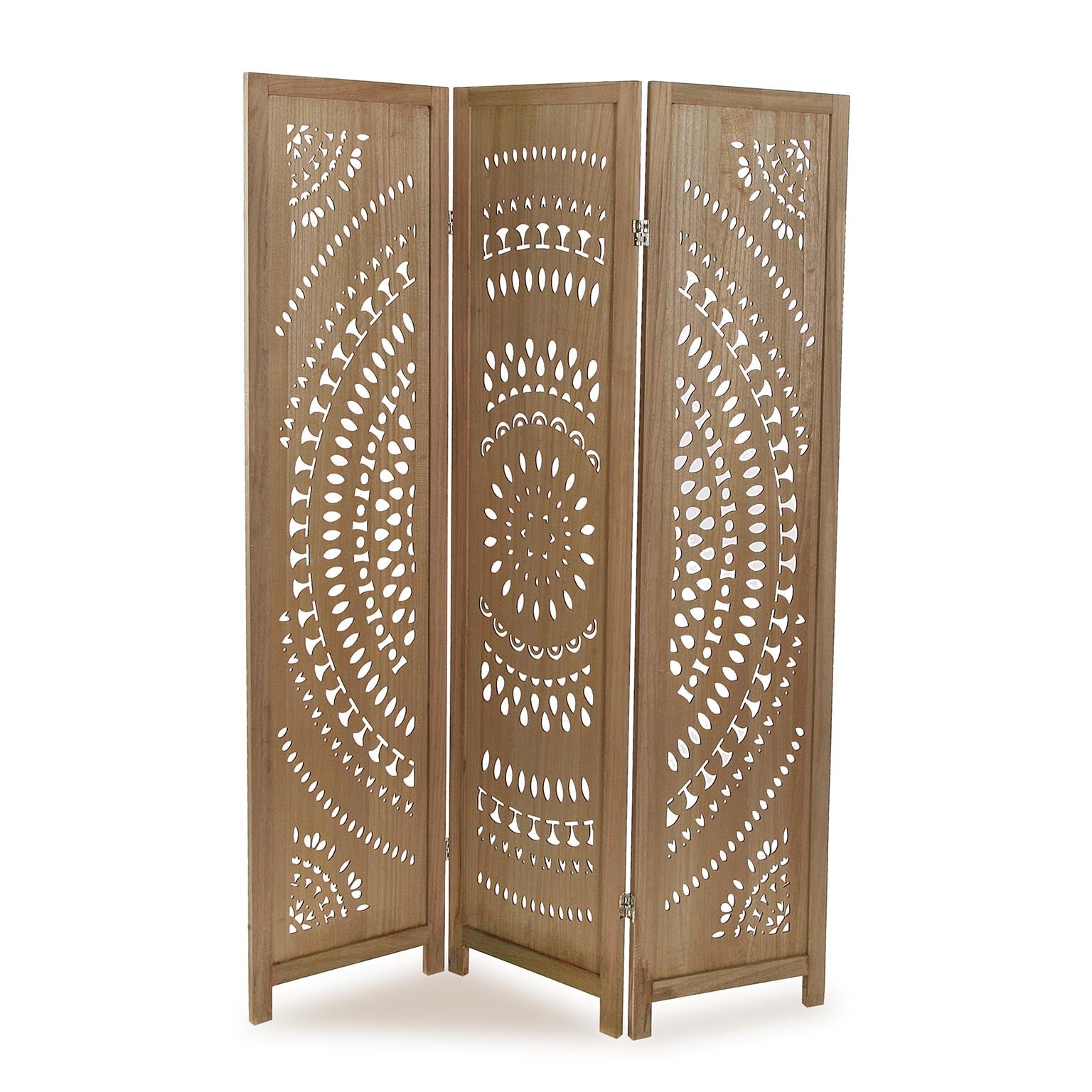 BIOMBO MARRÓN CLARO CÍRCULOS Versaotoño