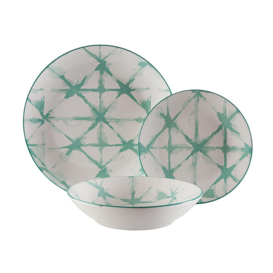 VAJILLA 18 PIEZAS POMPEIA  TURQUESA Versaotoño