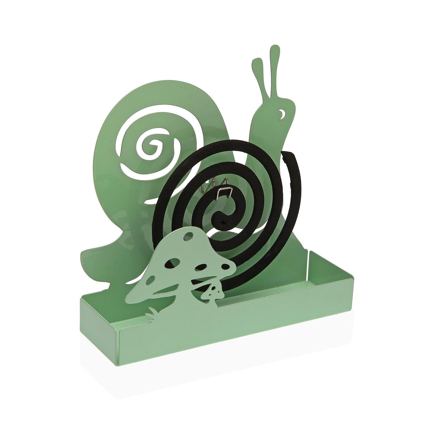 SOPORTE PARA ESPIRAL ANTIMOSQUITOS CARACOL VERDE VERSA 2026 JUNIO