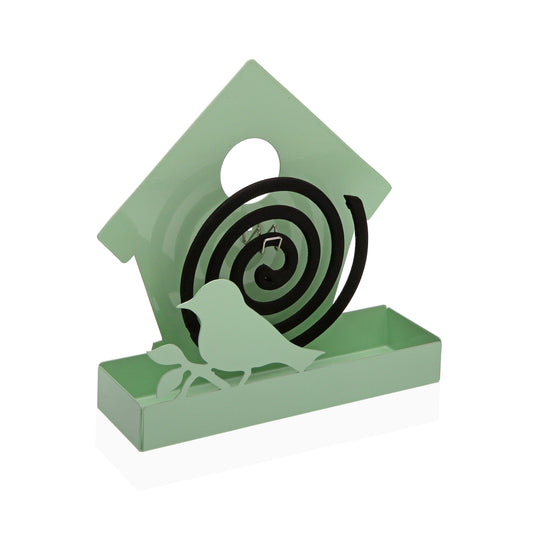 SOPORTE PARA ESPIRAL ANTIMOSQUITOS PAJARERA VERDE Versaotoño