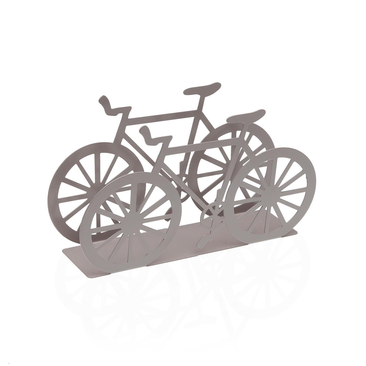 SERVILLETERO BICI METALICA GRIS Versaotoño