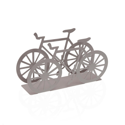 SERVILLETERO BICI METALICA GRIS Versaotoño