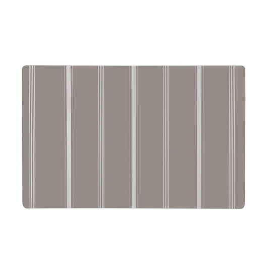 SALVAMANTEL  MARRON  RAYAS BLANCAS Versaotoño