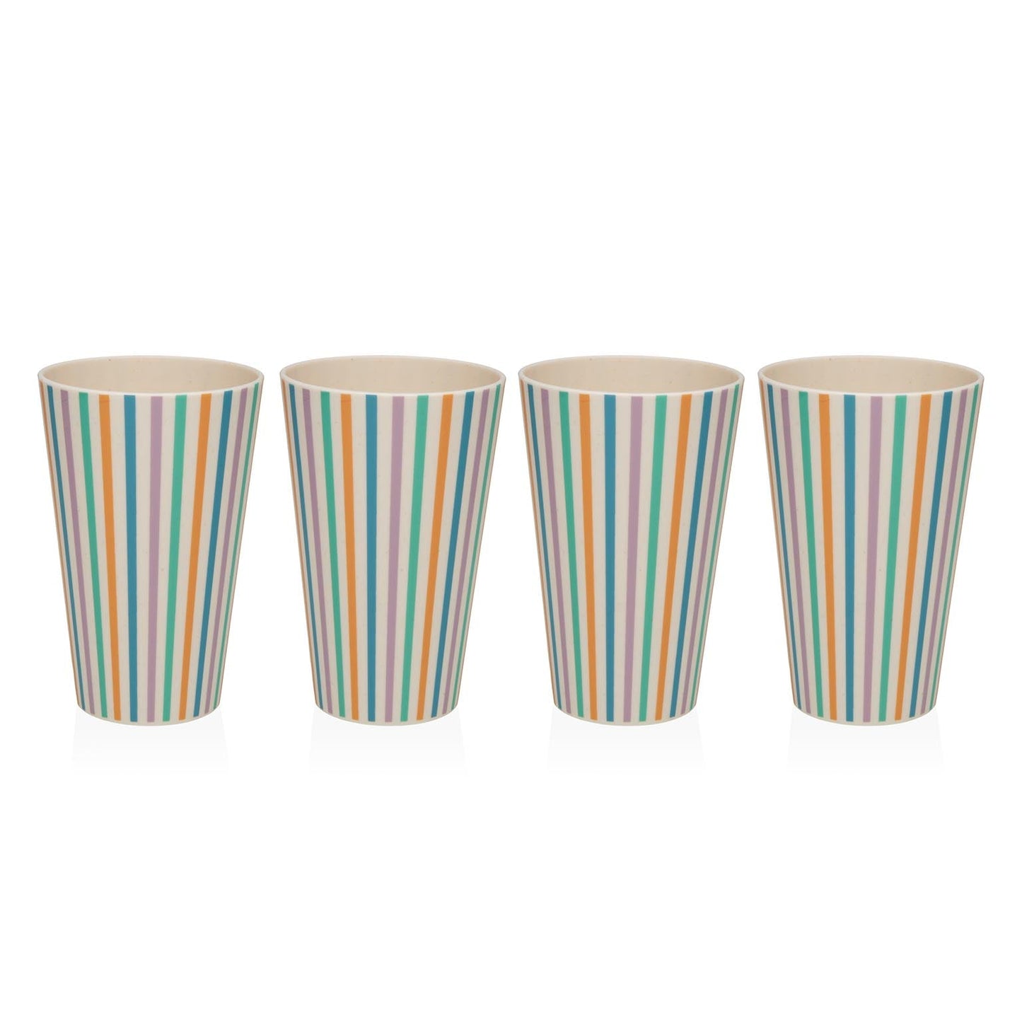 SET 4 VASOS RAYAS