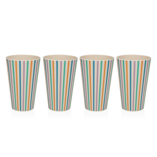SET 4 VASOS RAYAS VERSA 2026 JUNIO