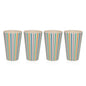 SET 4 VASOS RAYAS