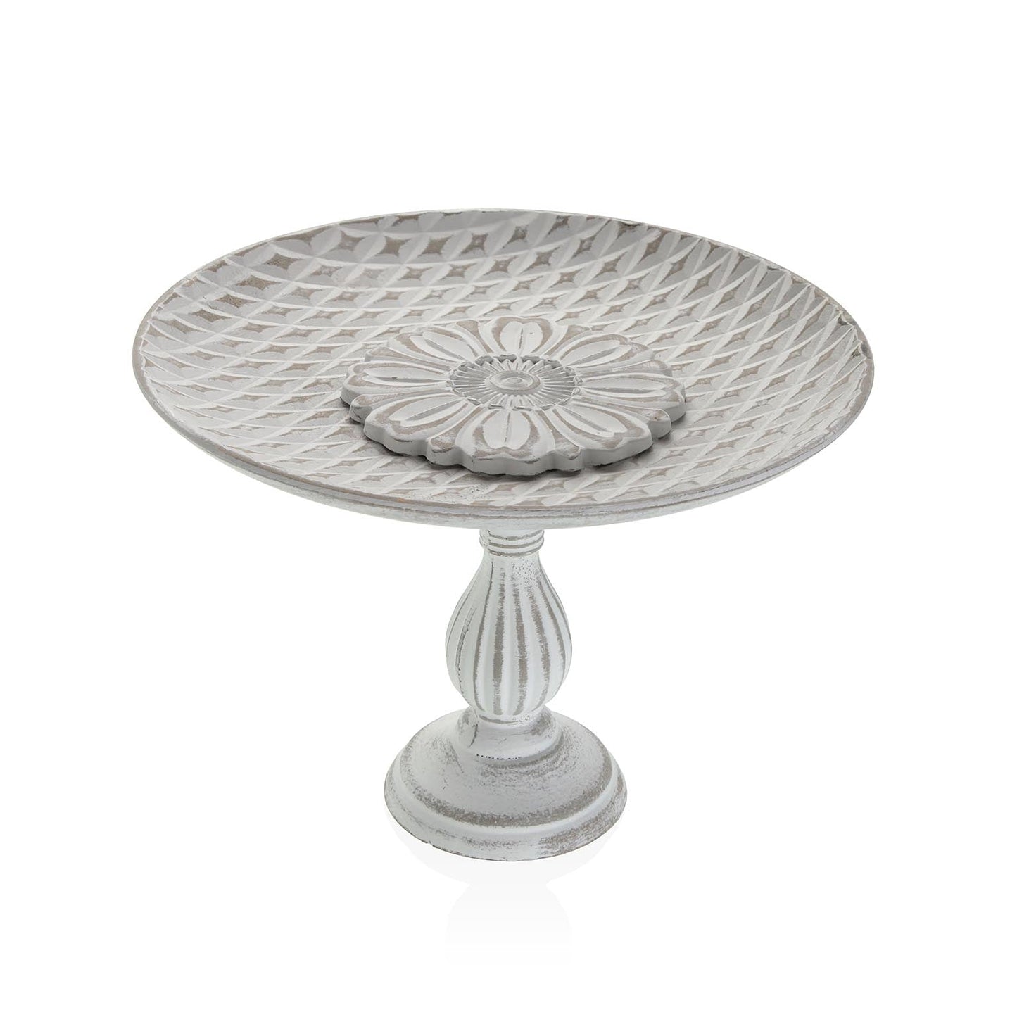 CENTRO DE MESA BLANCO CON ALTURA Versaotoño