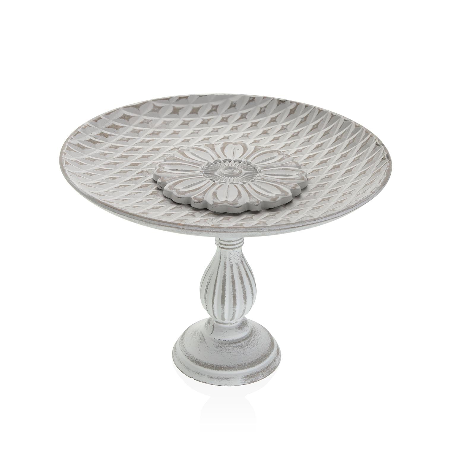 CENTRO DE MESA BLANCO CON ALTURA Versaotoño