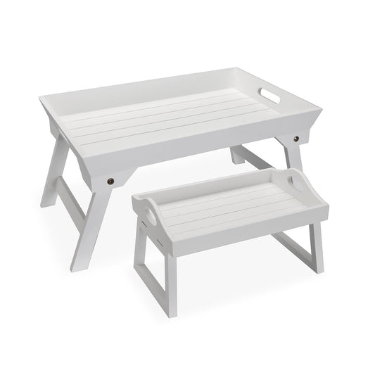SET DOS BANDEJAS BLANCAS CON PATAS Versaotoño