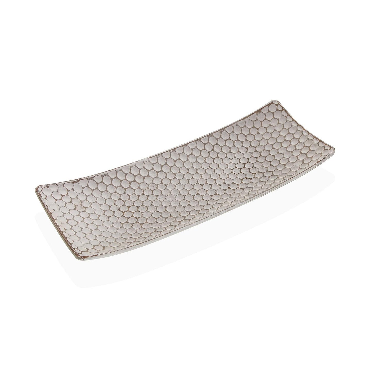 CENTRO DE MESA RECTANGULO DE COLOR BLANCO Versaotoño