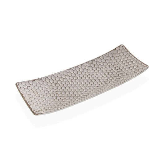 CENTRO DE MESA RECTANGULO DE COLOR BLANCO Versaotoño