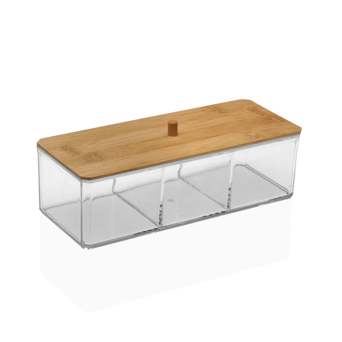 CAJA RECTANGULAR 3 COMPARTIMENTOS TAPA BAMBU VERSA 2026 JUNIO