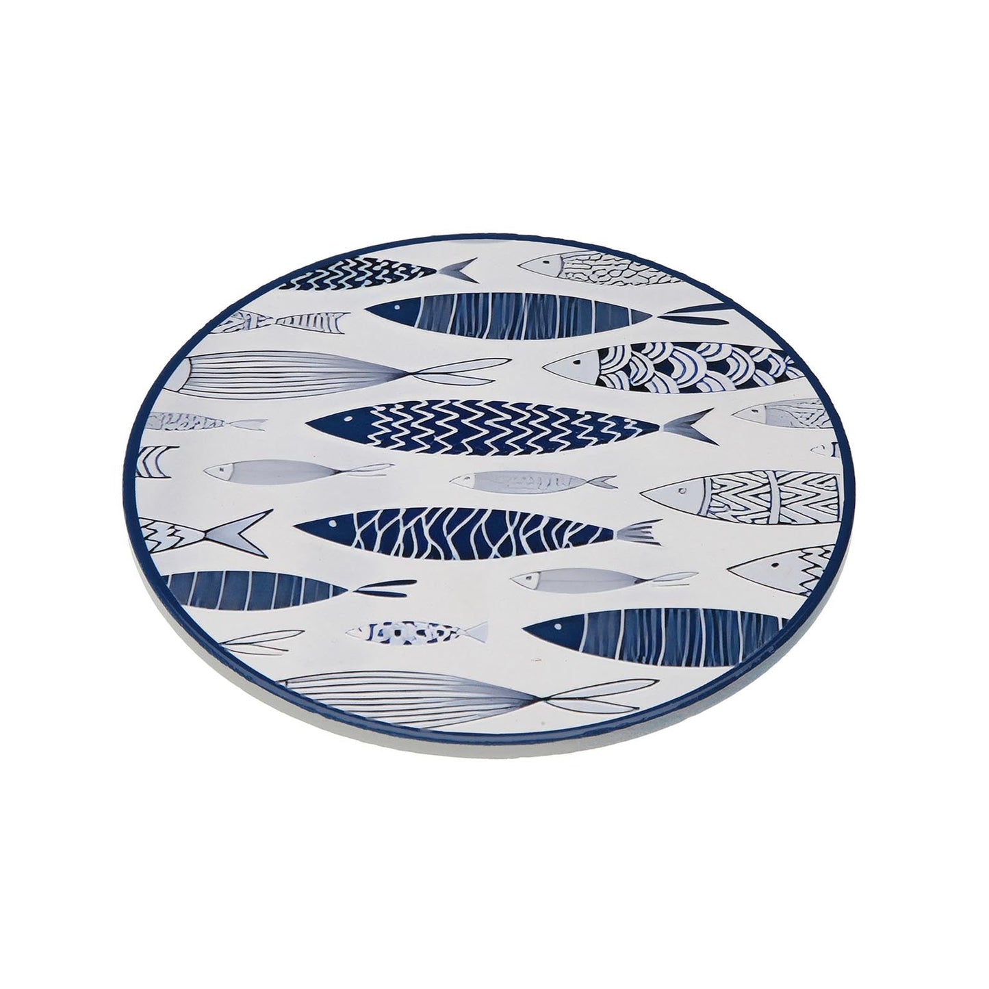SALVAMANTEL PECES 3D AZUL Versaotoño