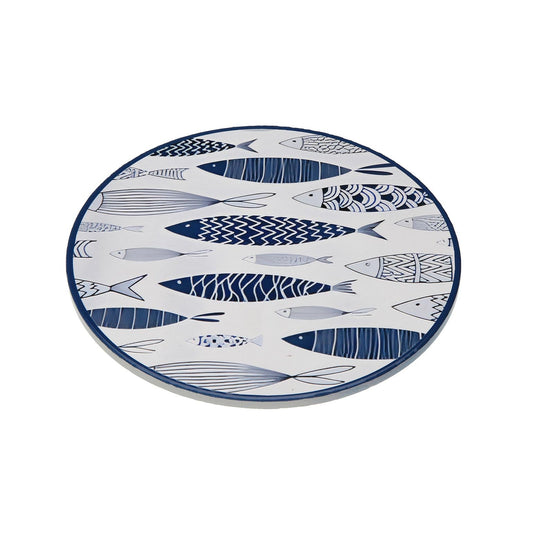 SALVAMANTEL PECES 3D AZUL Versaotoño