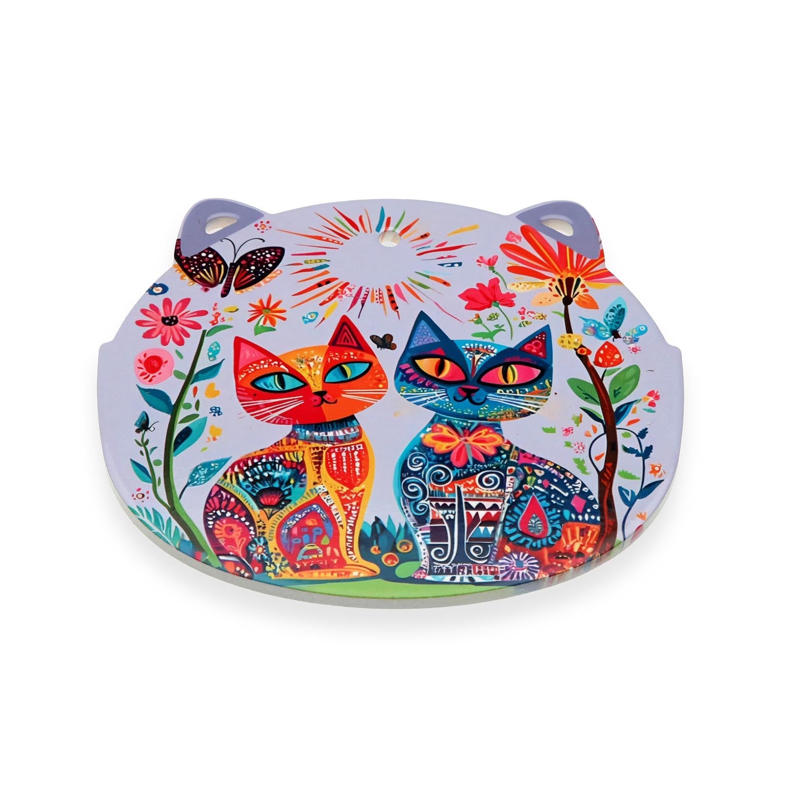 SALVAMANTEL GATOS LILA VERSA FEBRERO