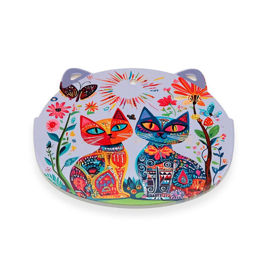 SALVAMANTEL GATOS LILA VERSA FEBRERO