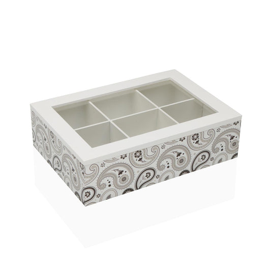 CAJA DE TE MADERA 6 COMP. GLOBB Versaotoño