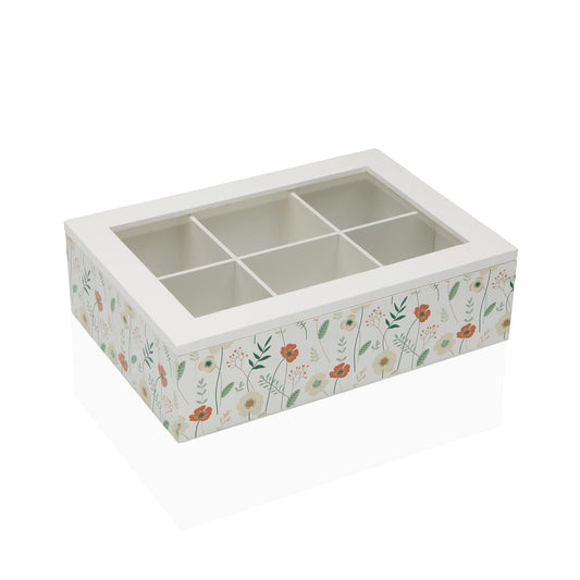 CAJA DE TE MADERA 6 COMP. VERDI Versaotoño