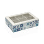 CAJA DE TE AZURITA 6 COMPARTIMENTOS
