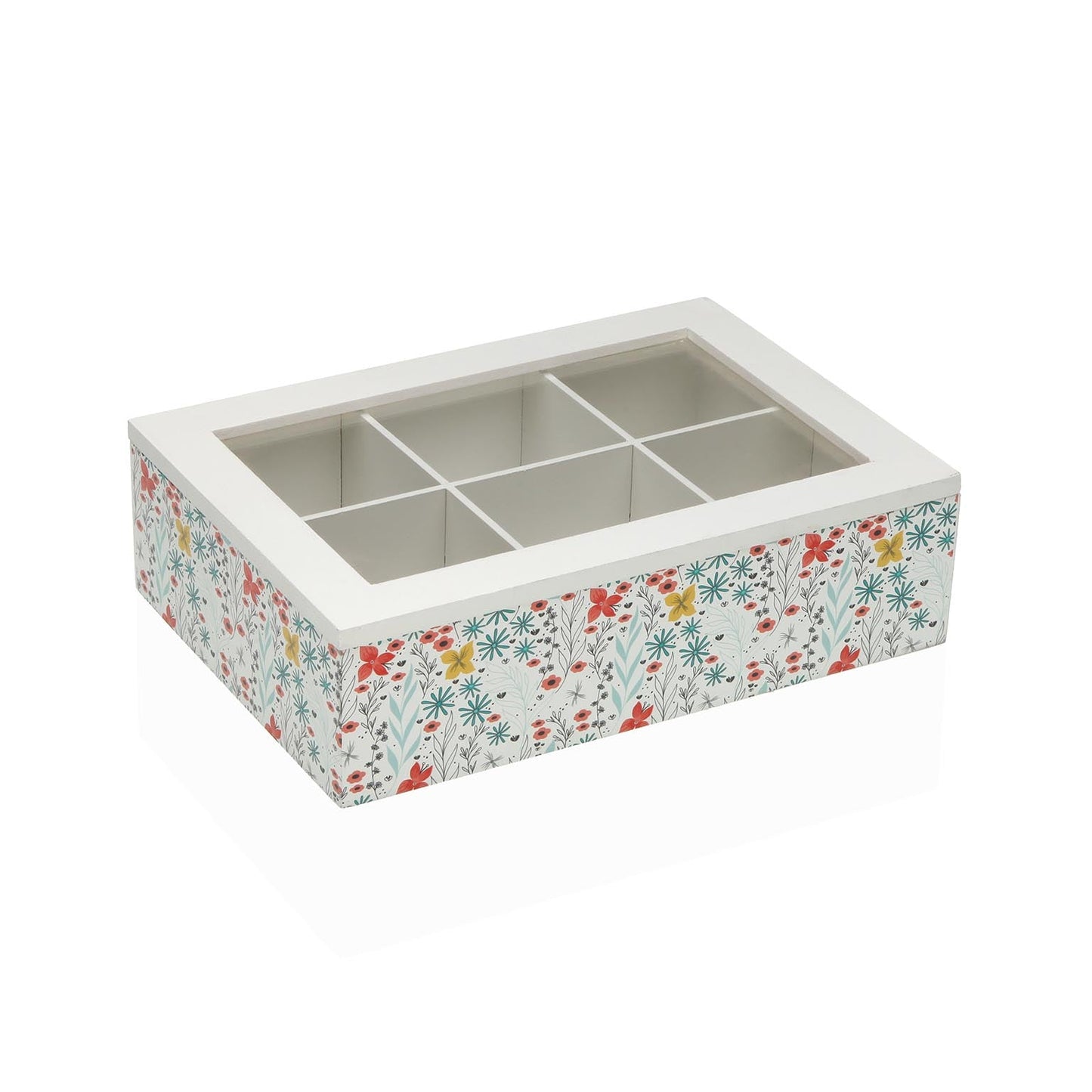 CAJA DE TE FIORELLA 6 COMPARTIMENTOS