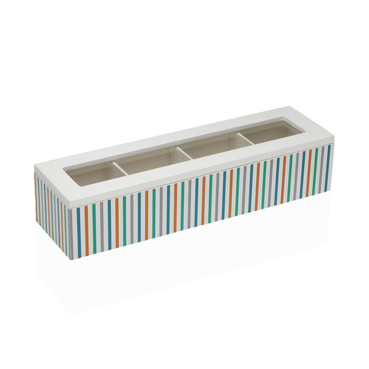 CAJA DE TE RAYAS 4 COMPARTIMENTOS VERSA 2026 JUNIO