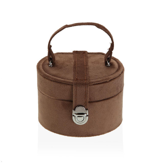 JOYERO REDONDO MARRON VELVET Versaotoño