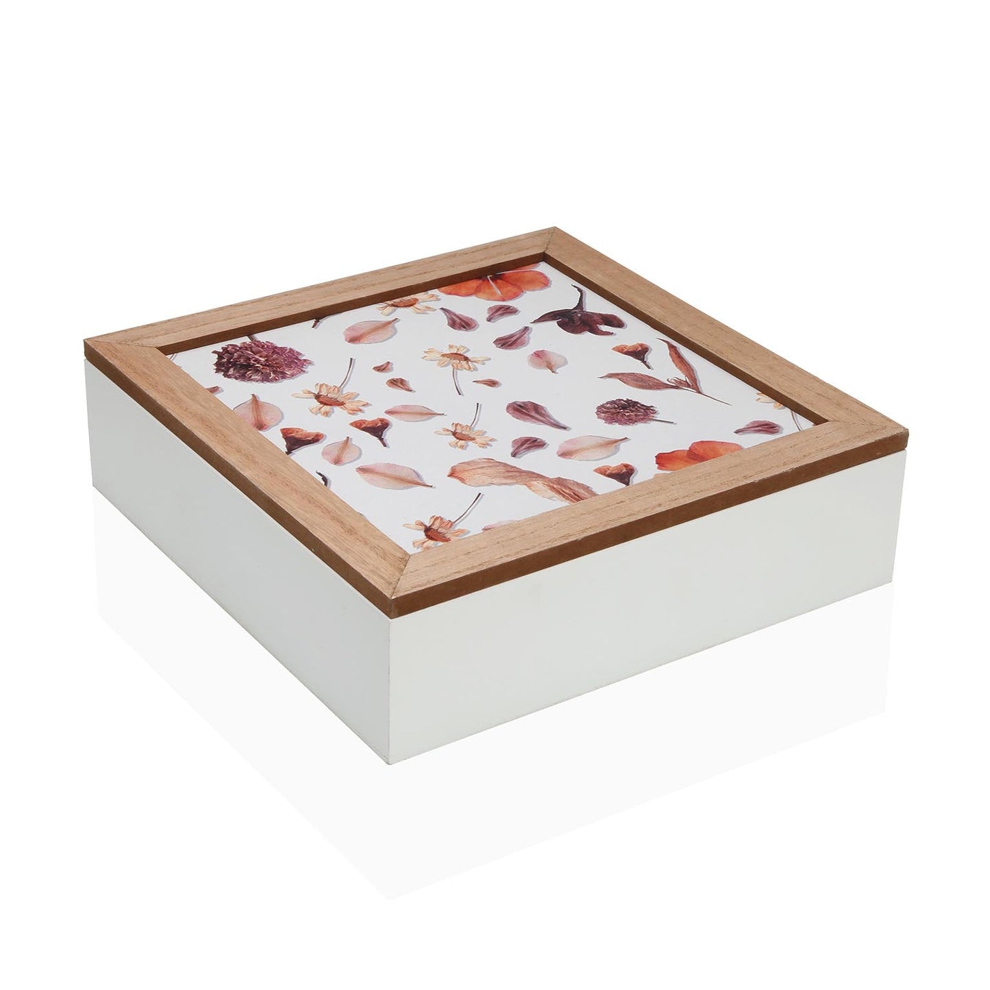 CAJA CUADRADA PETALOS Versaotoño
