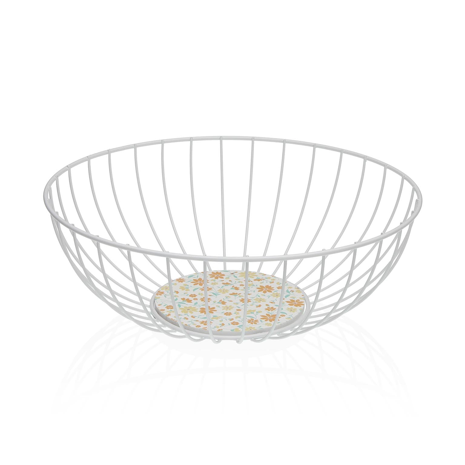 CESTA METALICA BLANCA CLIVIA Versaotoño