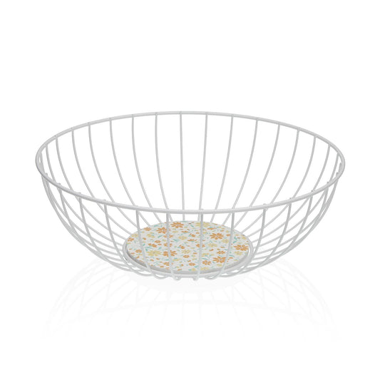 CESTA METALICA BLANCA CLIVIA Versaotoño