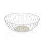 CESTA METALICA BLANCA CLIVIA Versaotoño