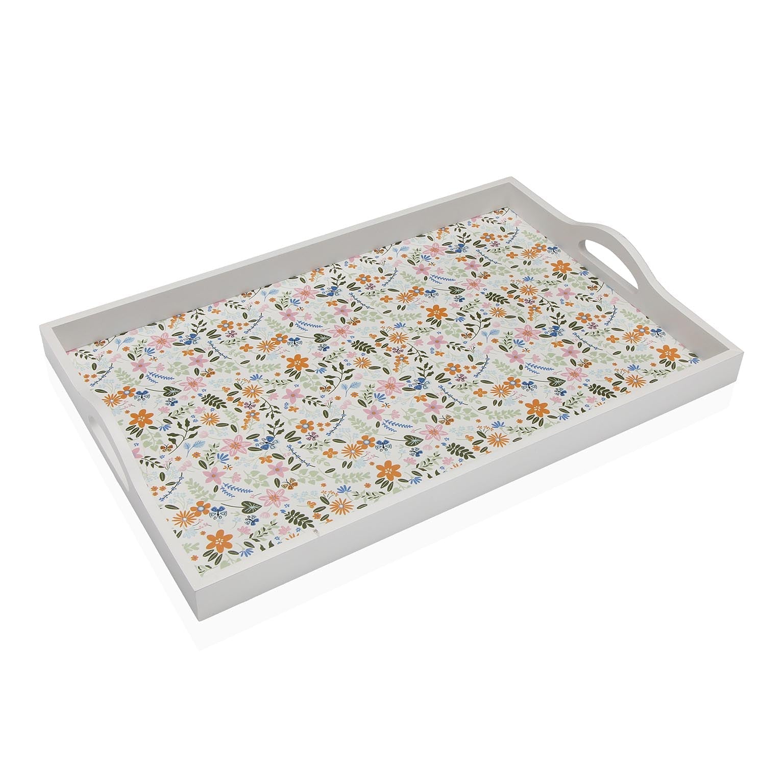 BANDEJA RECTANGULAR FLOWERS VERSA 2026 JUNIO