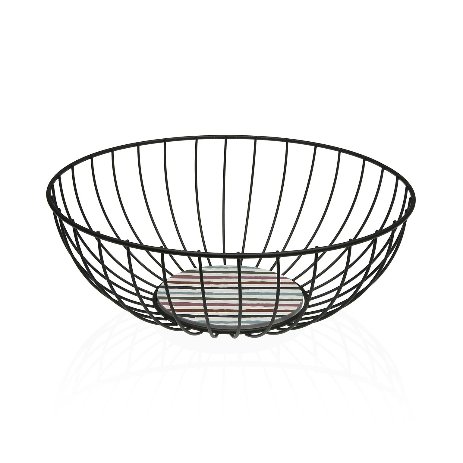 CESTA METALICA NEGRA LIGNE Versaotoño