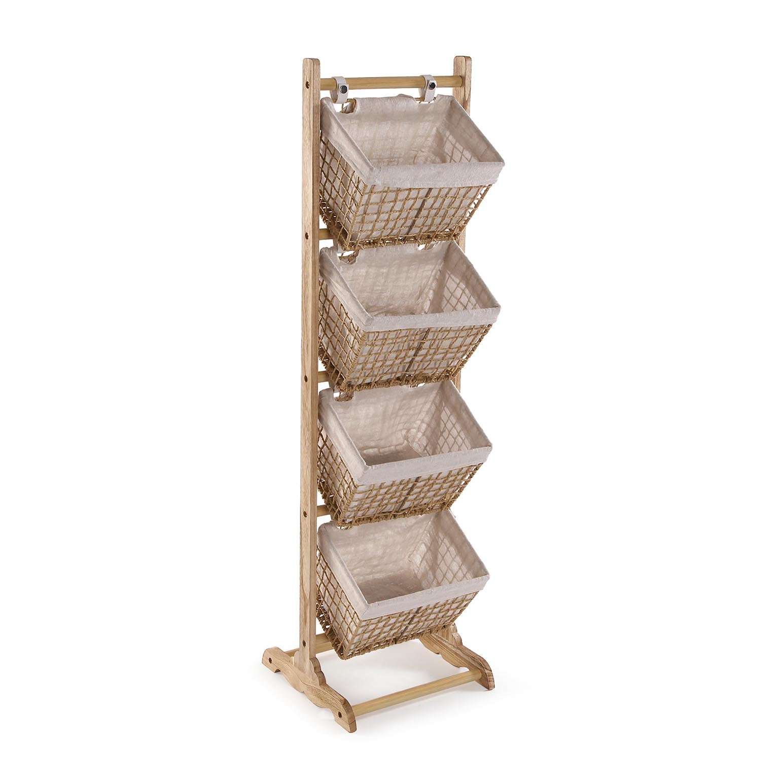 MUEBLE BAÑO 4 CESTAS MARRON NADIR Versaotoño
