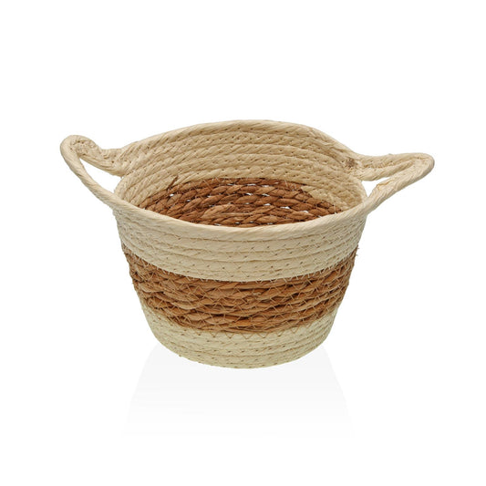 CESTA REDONDA CON ASAS BEIGE Versaotoño