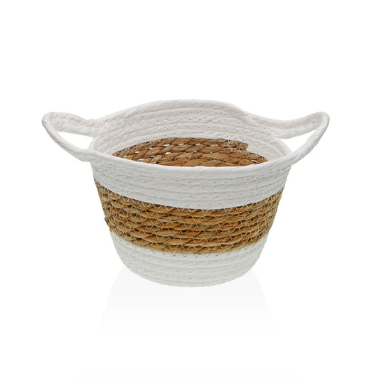 CESTA REDONDA CON ASAS BLANCA Versaotoño