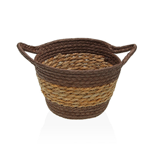 CESTA REDONDA CON ASAS MARRON Versaotoño