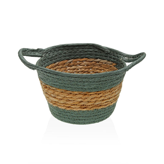 CESTA REDONDA CON ASAS VERDE Versaotoño