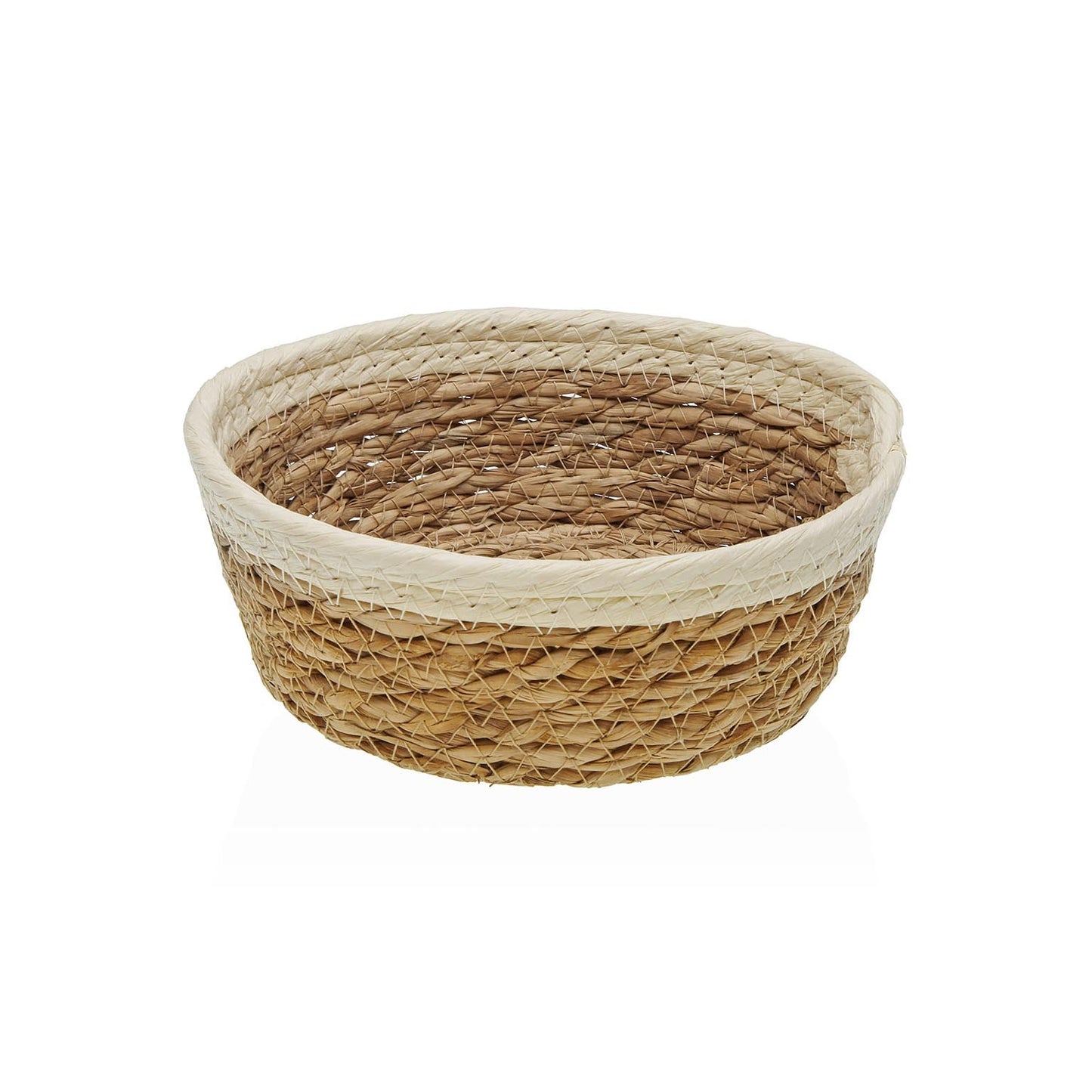 CESTA DE FIBRA VEGETAL 18CM BEIGE VERSA 2026 JUNIO