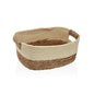 CESTA DE FIBRA VEGETAL CON ASAS 27X20  BEIGE VERSA 2026 JUNIO