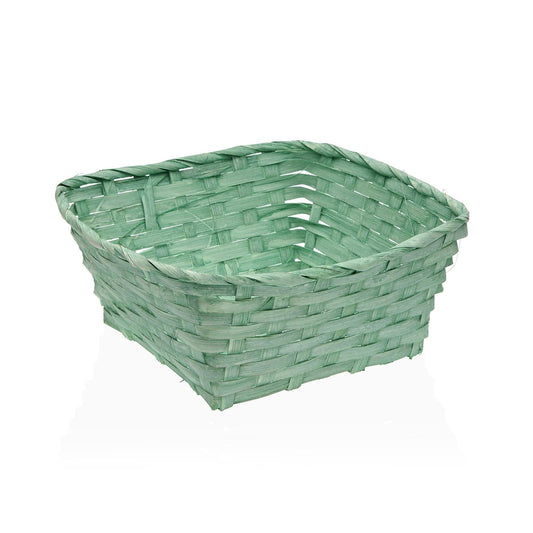 CESTA CUADRADA VERDE 20CM Versaotoño