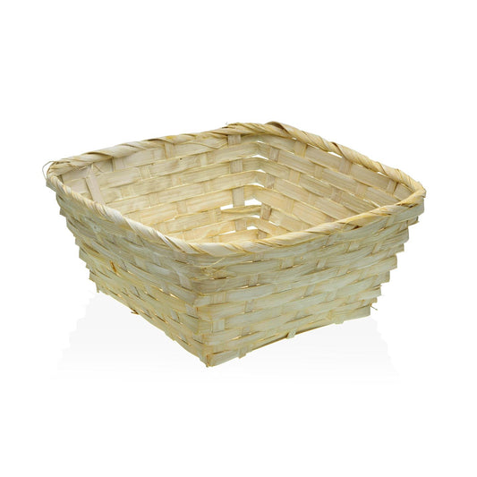 CESTA CUADRADA AMARILLA 20CM Versaotoño
