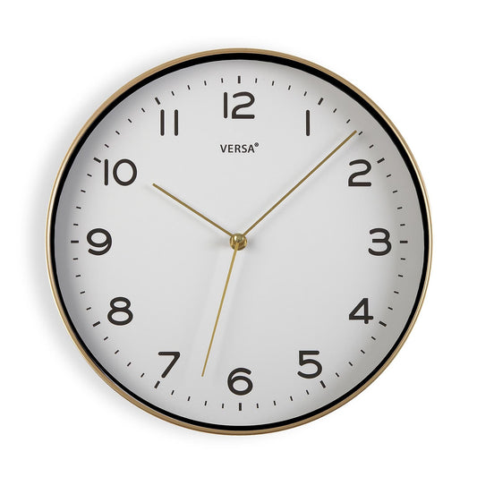 RELOJ BLANCO MARCO DORADO Versaotoño