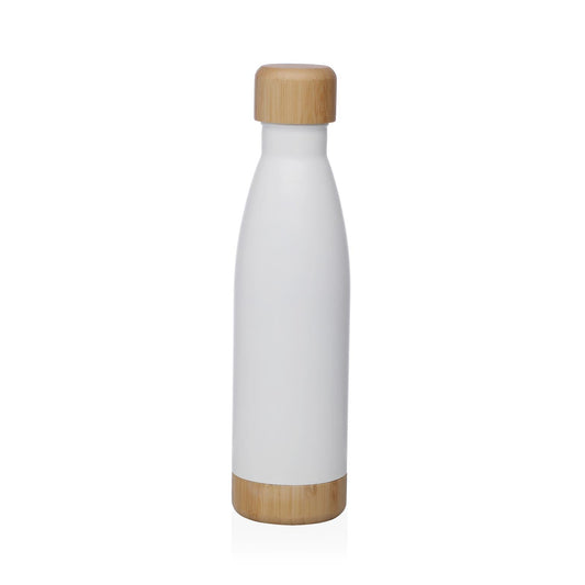 BOTELLA  BLANCA MATE  500ML ACERO INOXIDABLE Versaotoño