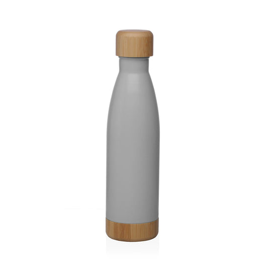 BOTELLA  GRIS MATE  500ML ACERO INOXIDABLE Versaotoño