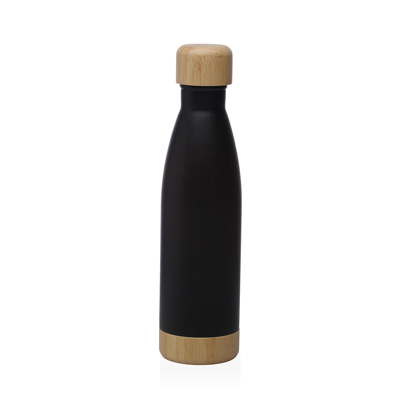 BOTELLA NEGRA MATE  500ML ACERO INOXIDABLE Versaotoño