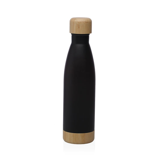 BOTELLA NEGRA MATE  500ML ACERO INOXIDABLE Versaotoño