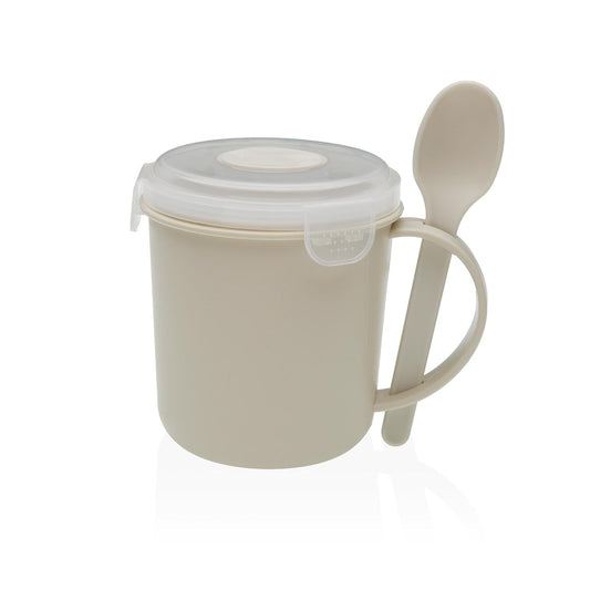 VASO PORTA ALIMENTOS CUCHARA CREMA Versaotoño