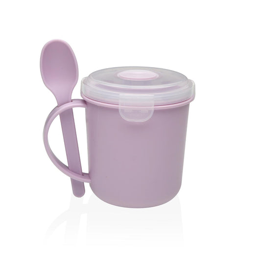 VASO PORTA ALIMENTOS CUCHARA VIOLETA Versaotoño